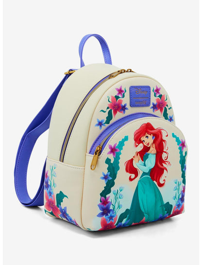 Loungefly Disney The Little Mermaid Ariel Sea Flowers Mini Backpack - US 5434