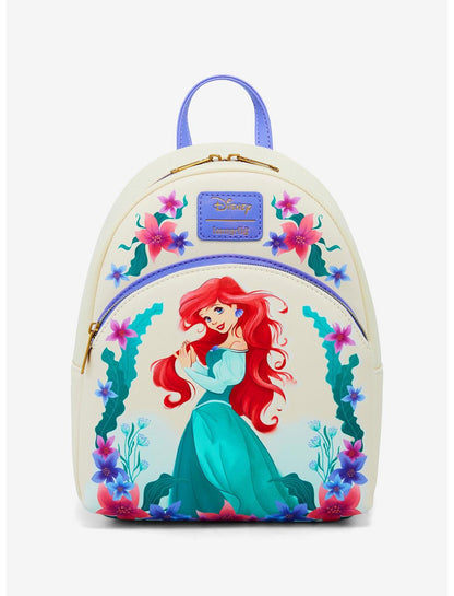 Loungefly Disney The Little Mermaid Ariel Sea Flowers Mini Backpack - US 5434