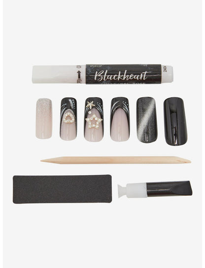 Blackheart Celestial Cat Eye Faux Nail Set - US 2862