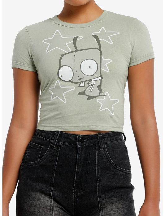 Invader Zim GIR Stars Girls Baby T-Shirt - US 9093