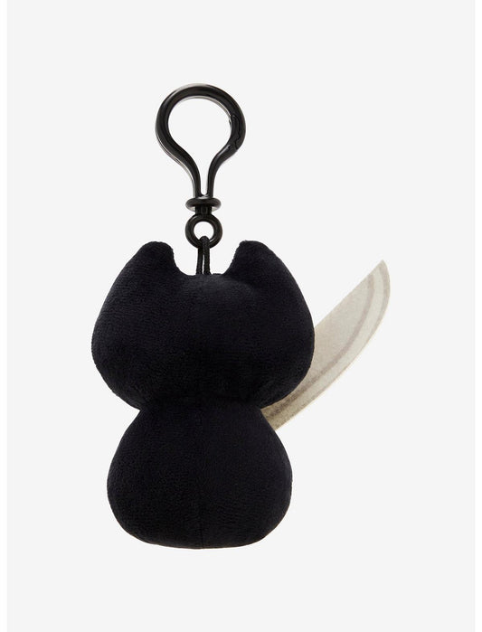 Black Cat Knife Plush Key Chain - US 5370