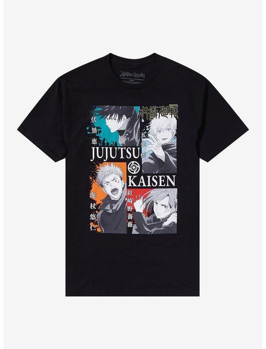 Jujutsu Kaisen Group Tonal Panel T-Shirt - US 0386