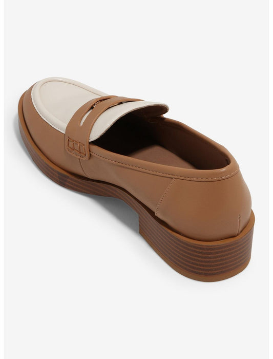 Chinese Laundry Tan & Cream Loafers - US 6648