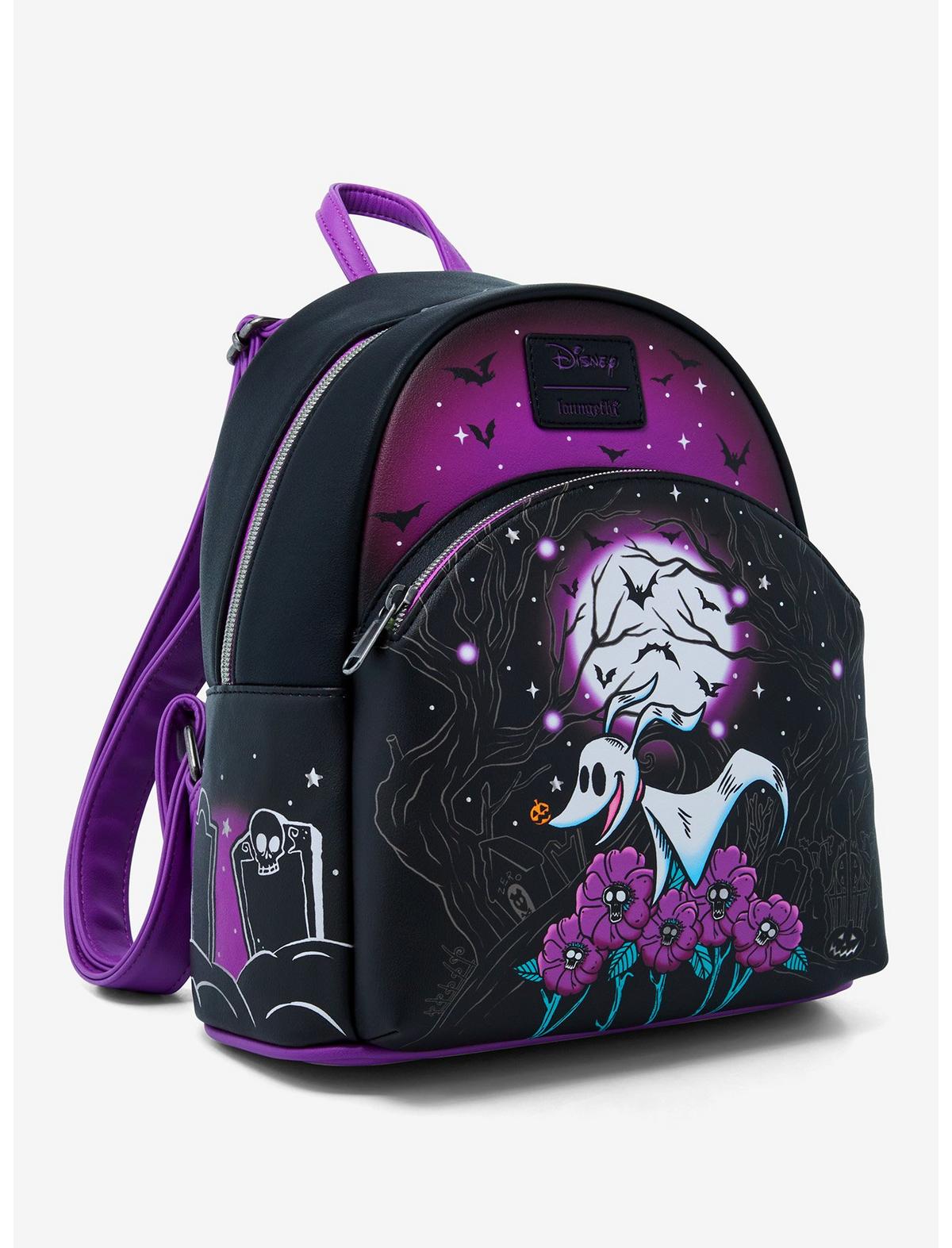 Loungefly The Nightmare Before Christmas Zero Moon Doodle Mini Backpack - US 0738
