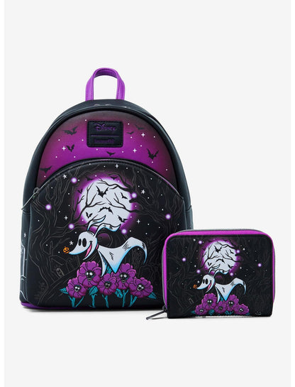 Loungefly The Nightmare Before Christmas Zero Moon Doodle Mini Backpack - US 0738