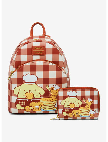 Loungefly Pompompurin Bakery Gingham Mini Backpack - US 8551