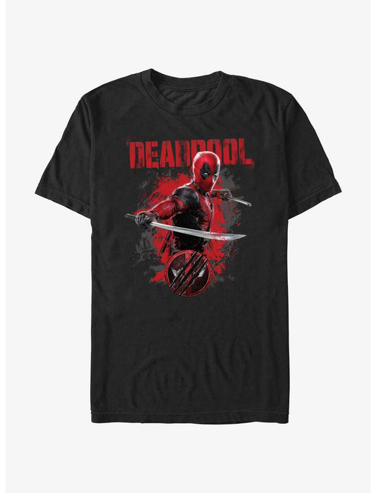 Marvel Deadpool & Wolverine Paint Dump Deadpool T-Shirt - US 1364