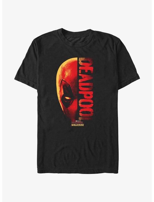 Marvel Deadpool & Wolverine Head Split Deadpool T-Shirt - US 5807