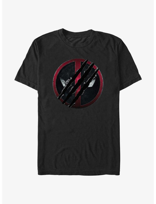 Marvel Deadpool & Wolverine Clawed Deadpool Emblem T-Shirt - US 5636