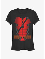 Marvel Deadpool & Wolverine Deadpool Costume Girls T-Shirt - US 6614