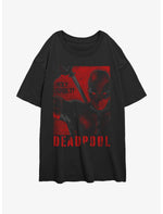 Marvel Deadpool & Wolverine Deadpool Poster SNIKT Girls Oversized T-Shirt - US 8584