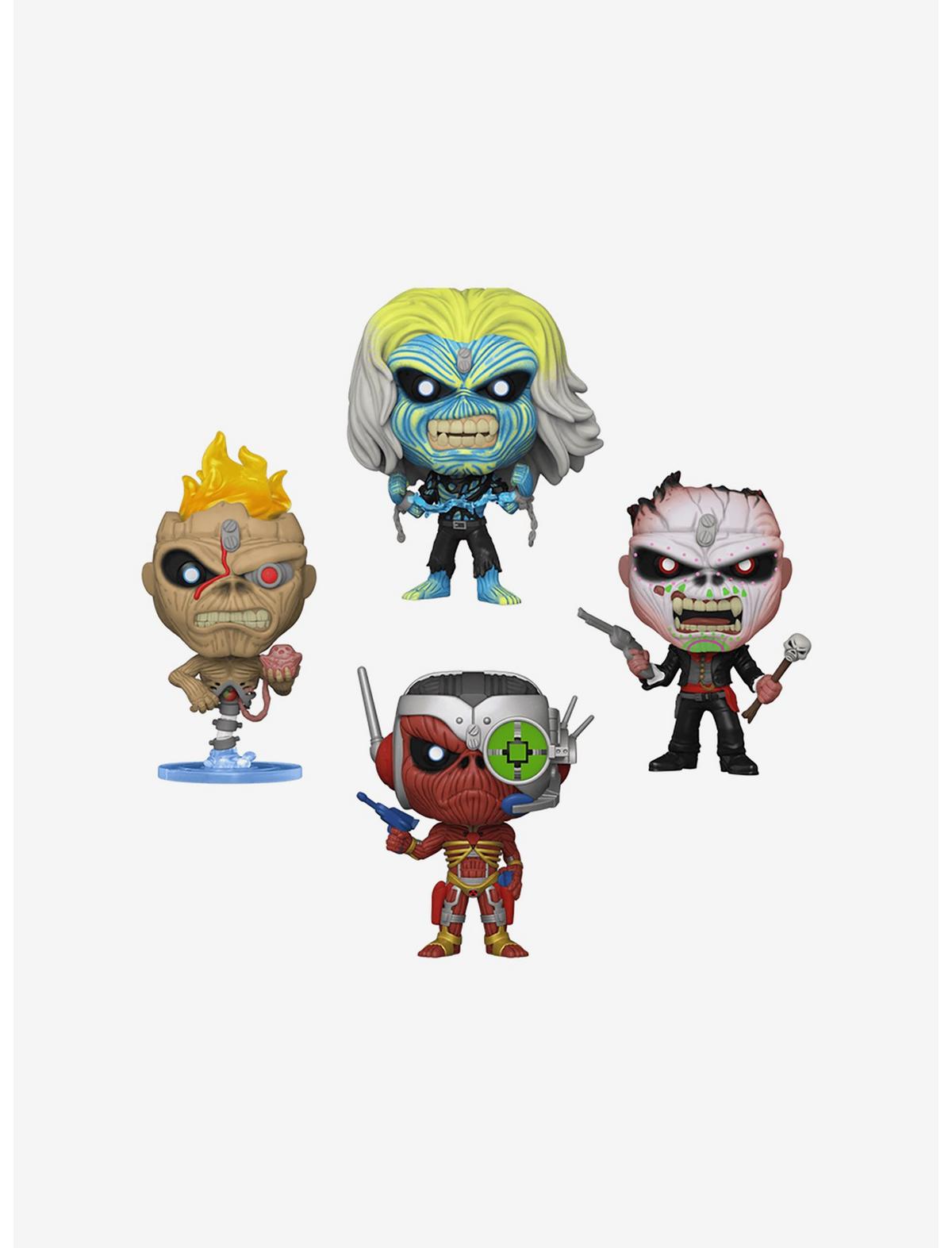 Funko Pop! Rocks: Iron Maiden Eddie 4-Pack (Glow in The Dark Box Set) - US 5973