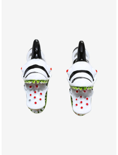 Beetlejuice Sandworm Faux Tunnel Earrings - US 4793