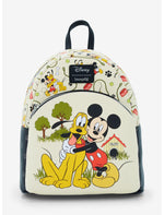 Loungefly Disney Mickey Mouse & Pluto Mini Backpack - US 1094