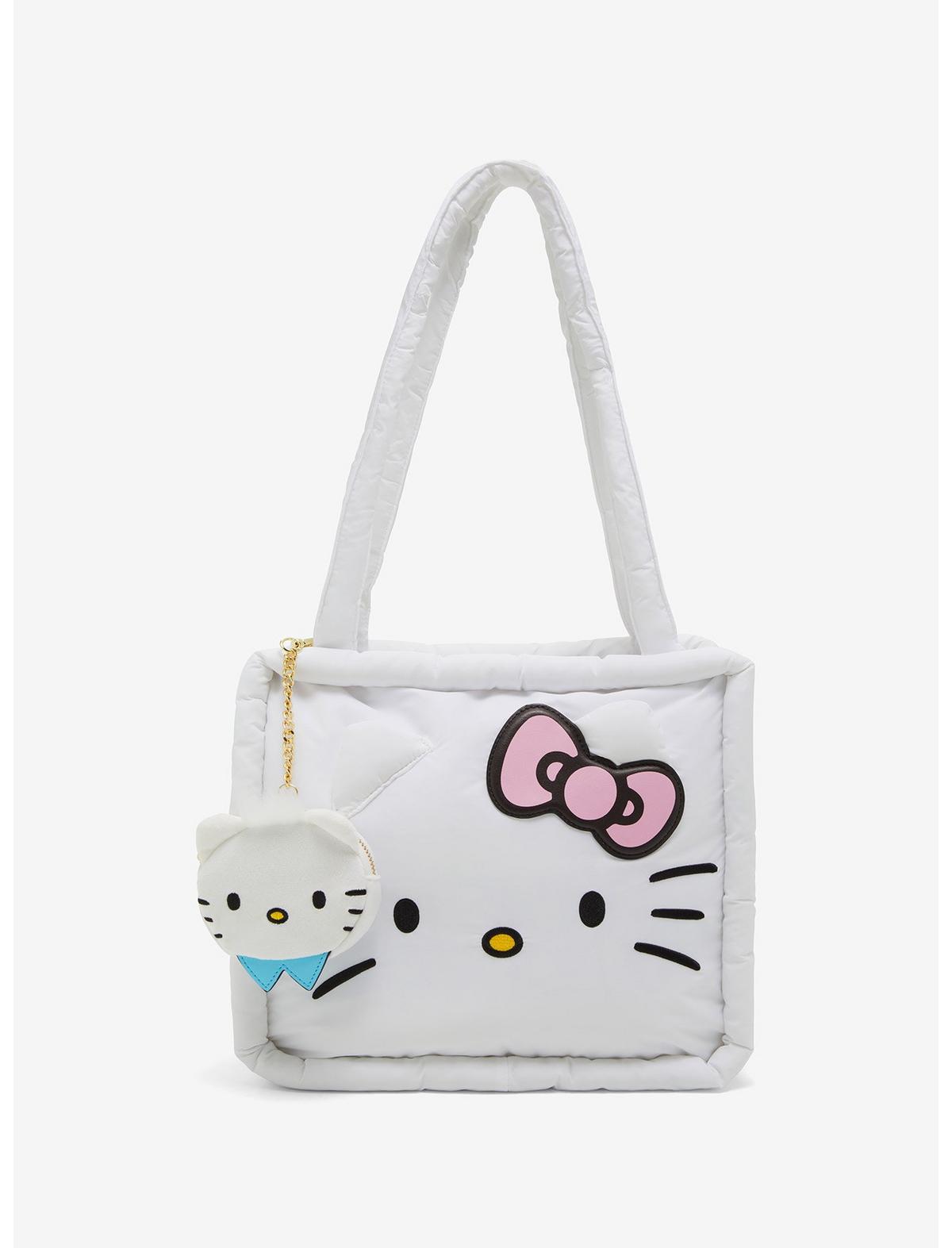 Hello Kitty & Dear Daniel Puffer Tote Bag With Coin Purse - US 7958