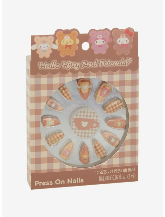 Hello Kitty And Friends Latte Bear Press-On Nails - US 6156