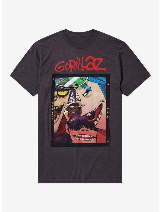 Gorillaz Photo Booth Group Portrait T-Shirt - US 5275