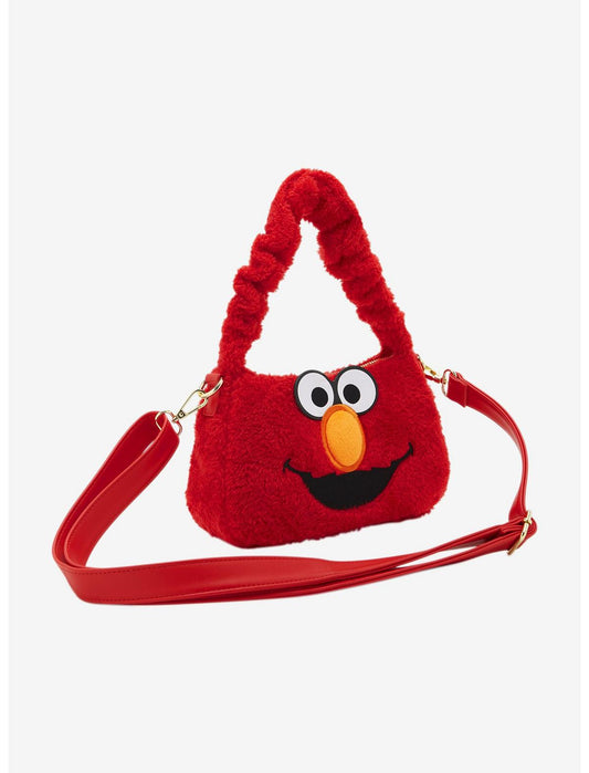 Loungefly Sesame Street Elmo Fuzzy Shoulder Bag - US 0177