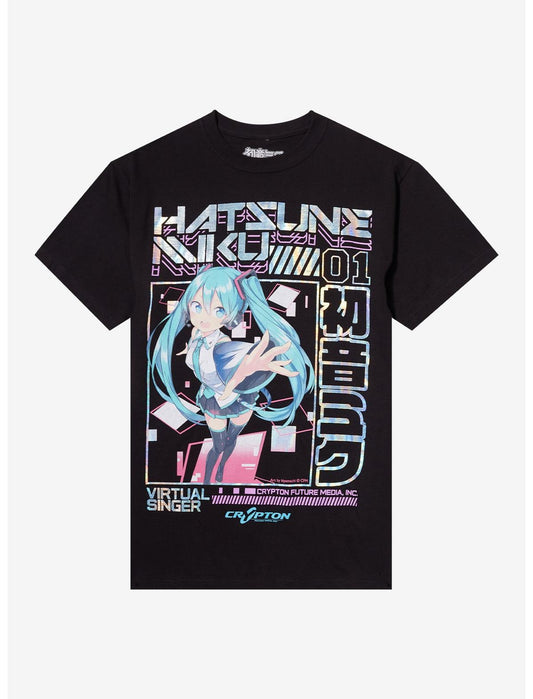 Hatsune Miku Foil Jumbo Print T-Shirt - US 1942
