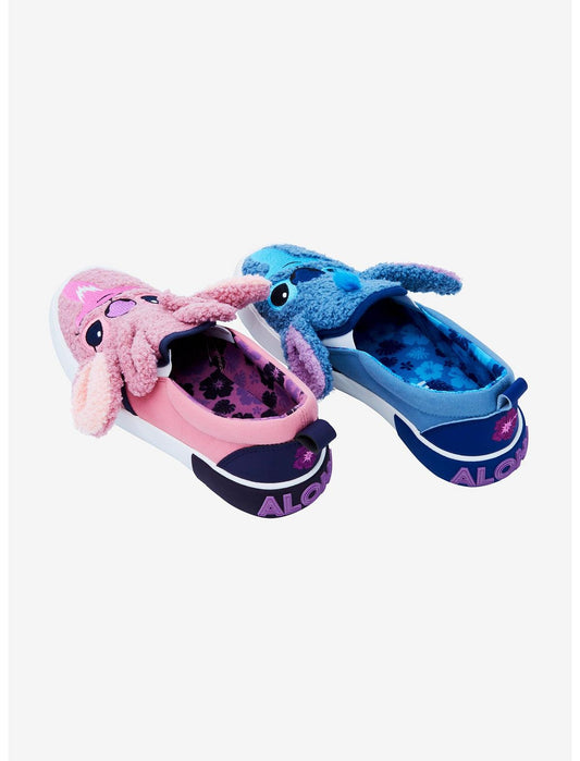 Disney Stitch & Angel Plush Slip-On Sneakers - US 6168