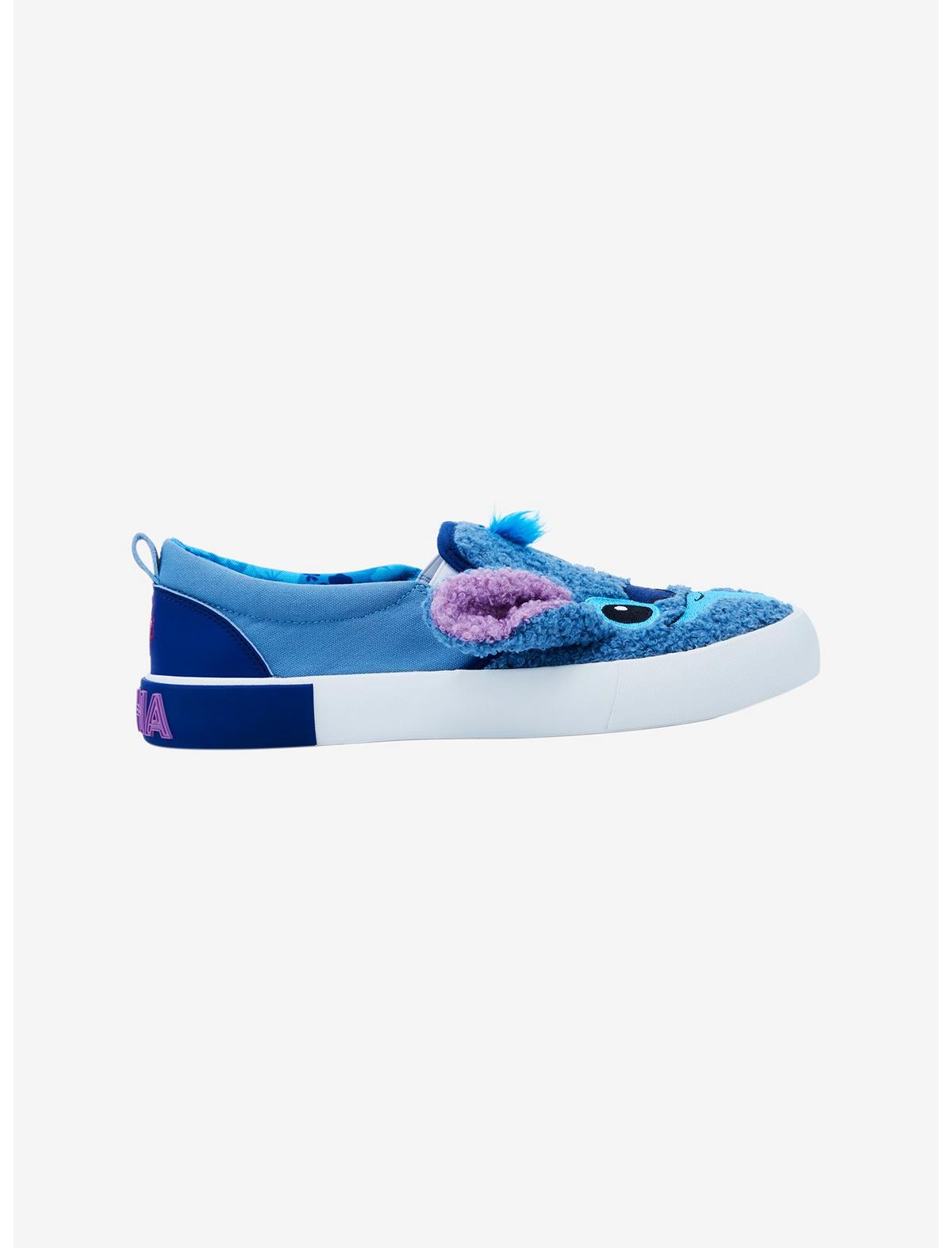 Disney Stitch & Angel Plush Slip-On Sneakers - US 6168