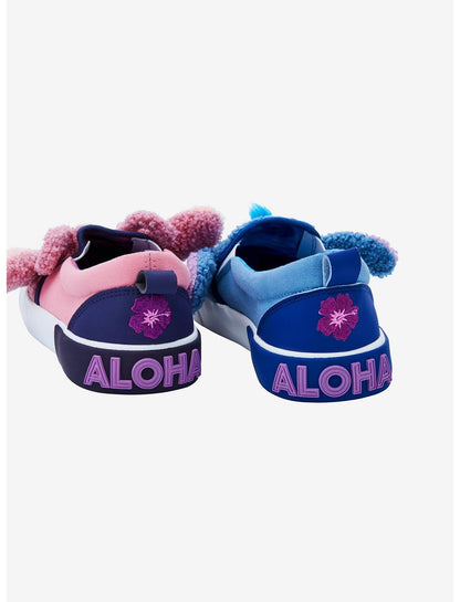 Disney Stitch & Angel Plush Slip-On Sneakers - US 6168