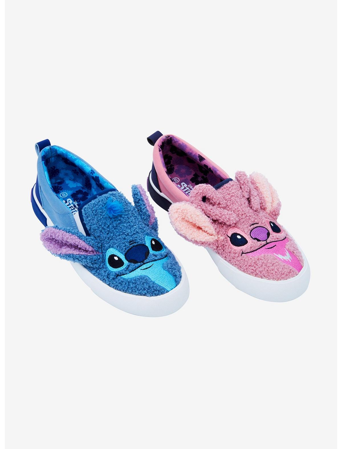 Disney Stitch & Angel Plush Slip-On Sneakers - US 6168