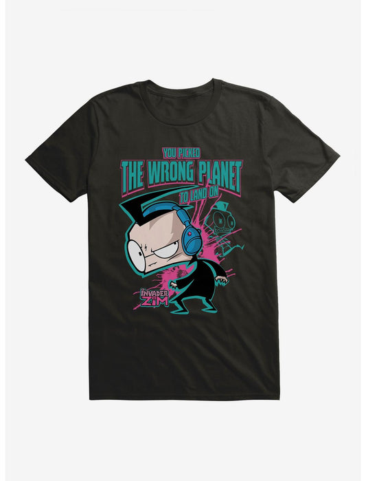 Invader Zim Dib Wrong Planet To Land On T-Shirt - US 3291