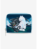 Loungefly How To Train Your Dragon Toothless & Light Fury Babies Mini Zipper Wallet - US 8492