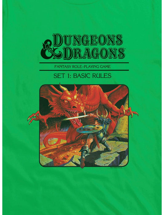 Dungeons & Dragons Vintage Dragon and the Knight T-Shirt - US 3419