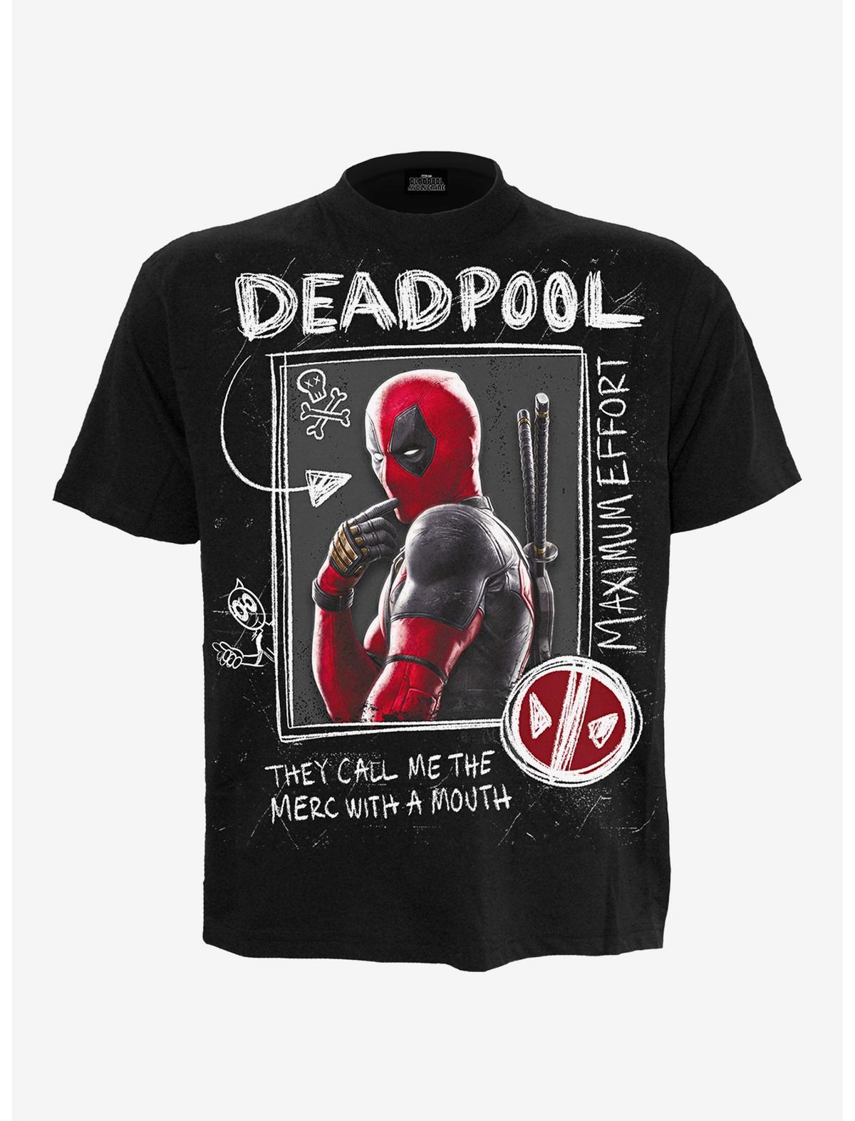 Deadpool Wolverine Sketches T-Shirt - US 4157