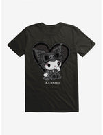 Kuromi Lacey Black Heart T-Shirt - US 6404