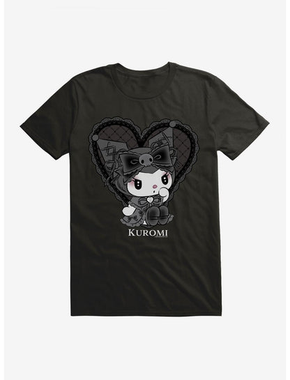 Kuromi Lacey Black Heart T-Shirt - US 6404