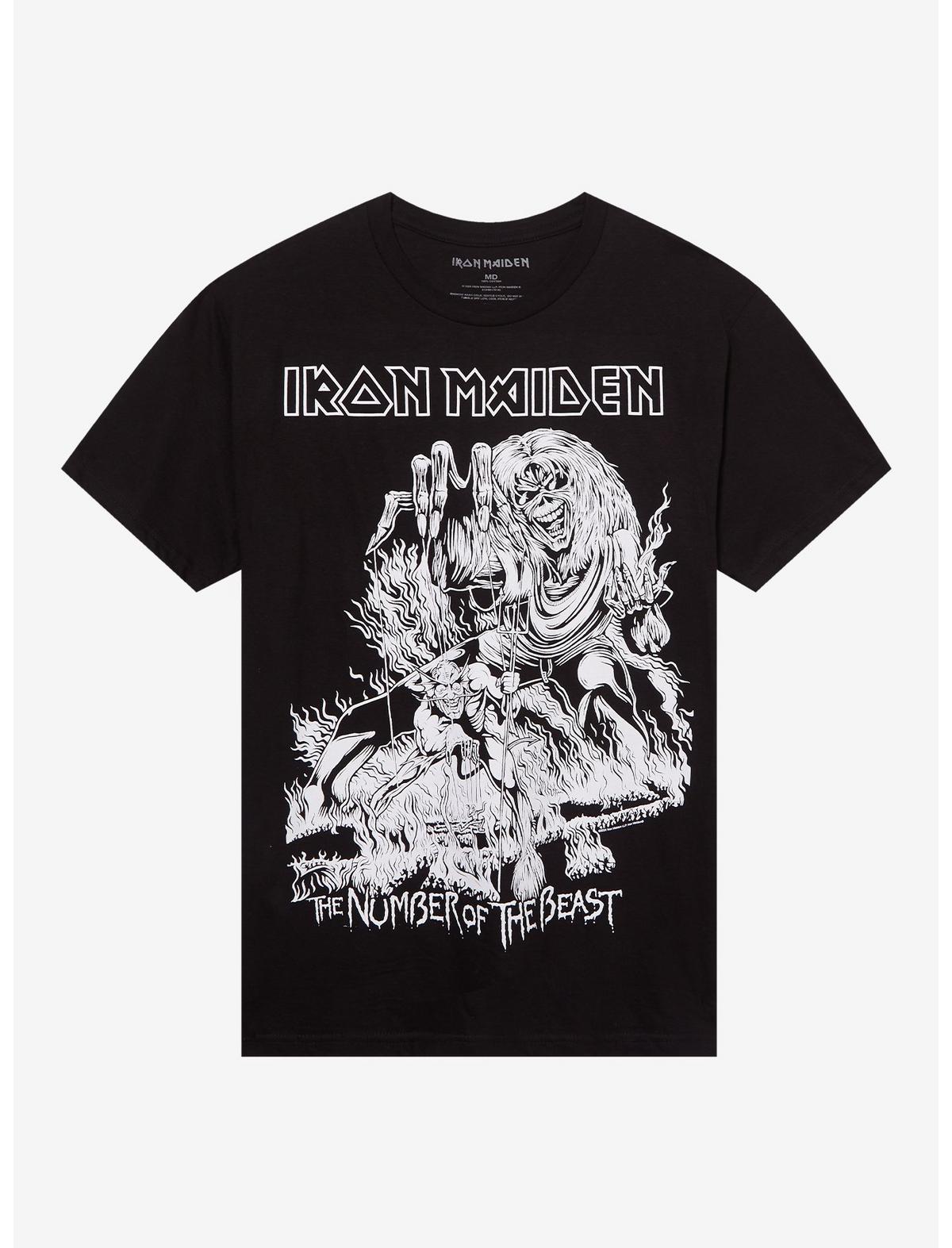 Iron Maiden Number Of The Beast Jumbo Print T-Shirt - US 0812