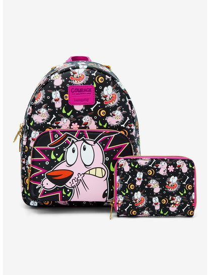Loungefly Courage The Cowardly Dog Mini Backpack - US 3406