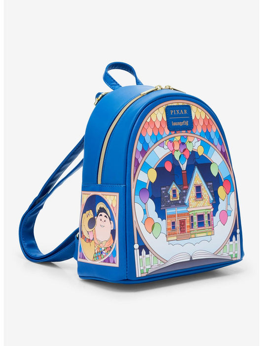 Loungefly Disney Pixar Up Stained Glass Mini Backpack - US 5054