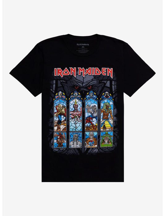 Iron Maiden Legacy Of The Beast Stained Glass T-Shirt - US 7191