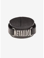 Alchemy of England Metallica Logo Leather Wriststrap Bracelet - US 5454