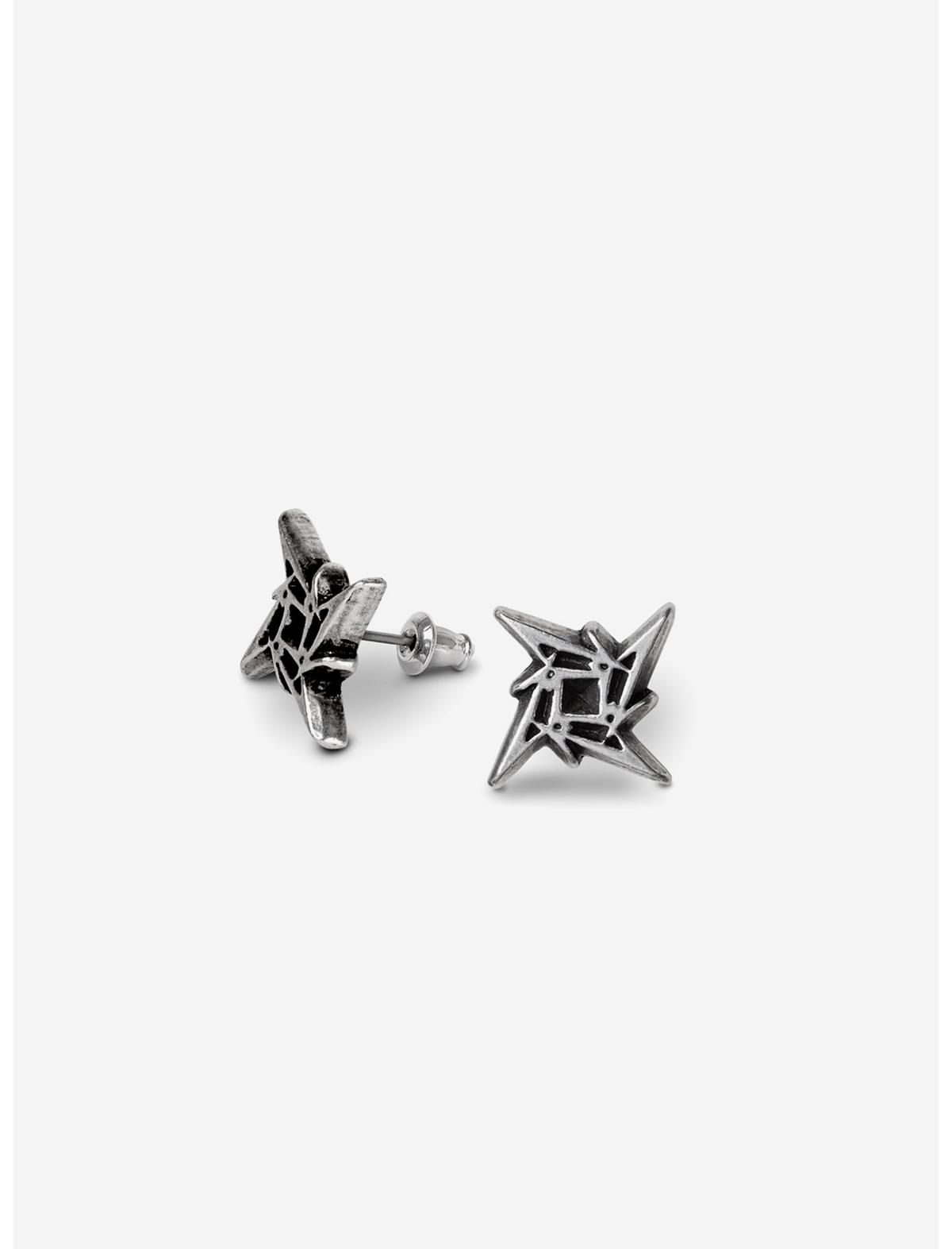 Alchemy of England Metallica Ninja Star Logo Stud Earrings - US 7697