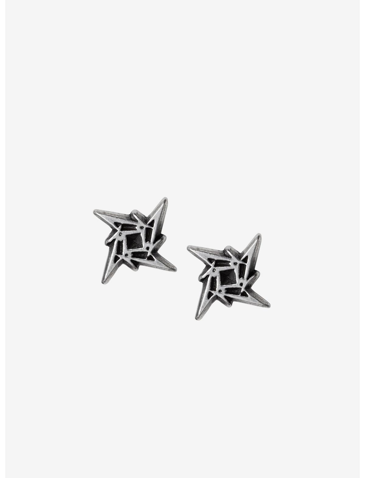 Alchemy of England Metallica Ninja Star Logo Stud Earrings - US 7697