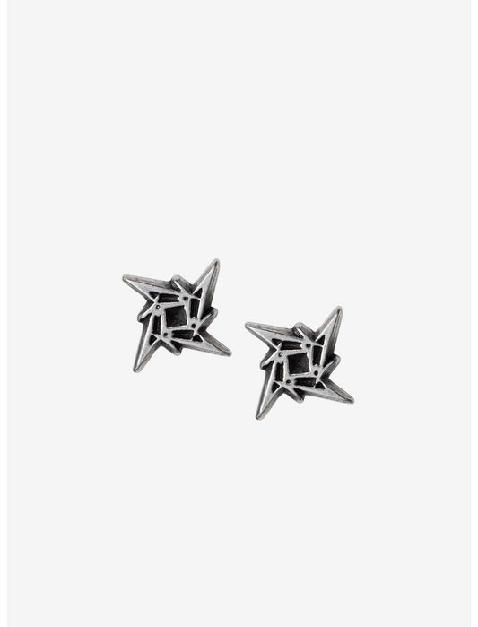 Alchemy of England Metallica Ninja Star Logo Stud Earrings - US 7697