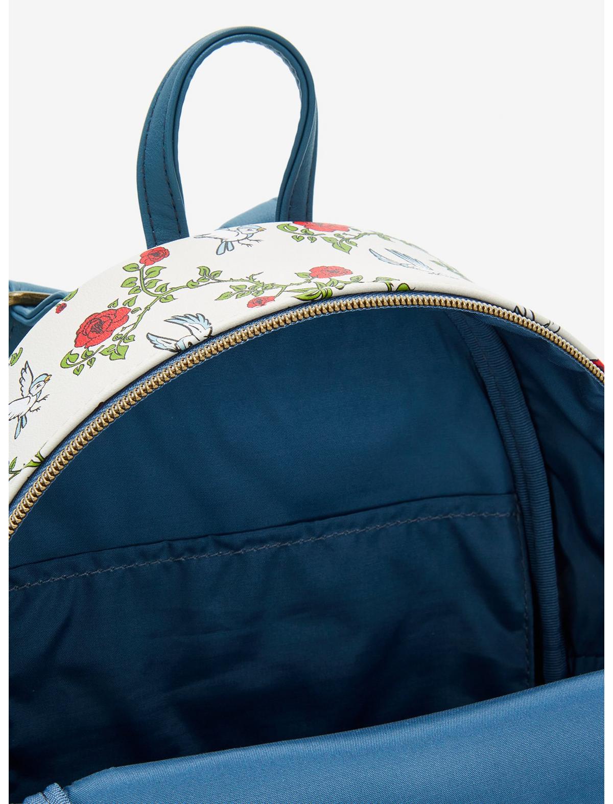 Loungefly Disney Beauty And The Beast Stained Glass Mini Backpack - US 6902
