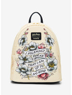 Loungefly Harry Potter Marauder's Map Floral Mini Backpack - US 3140