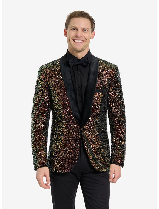 Amber Sequins Dinner Jacket - US 2333