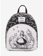 Loungefly Disney Alice In Wonderland Black & White Mini Backpack - US 9012