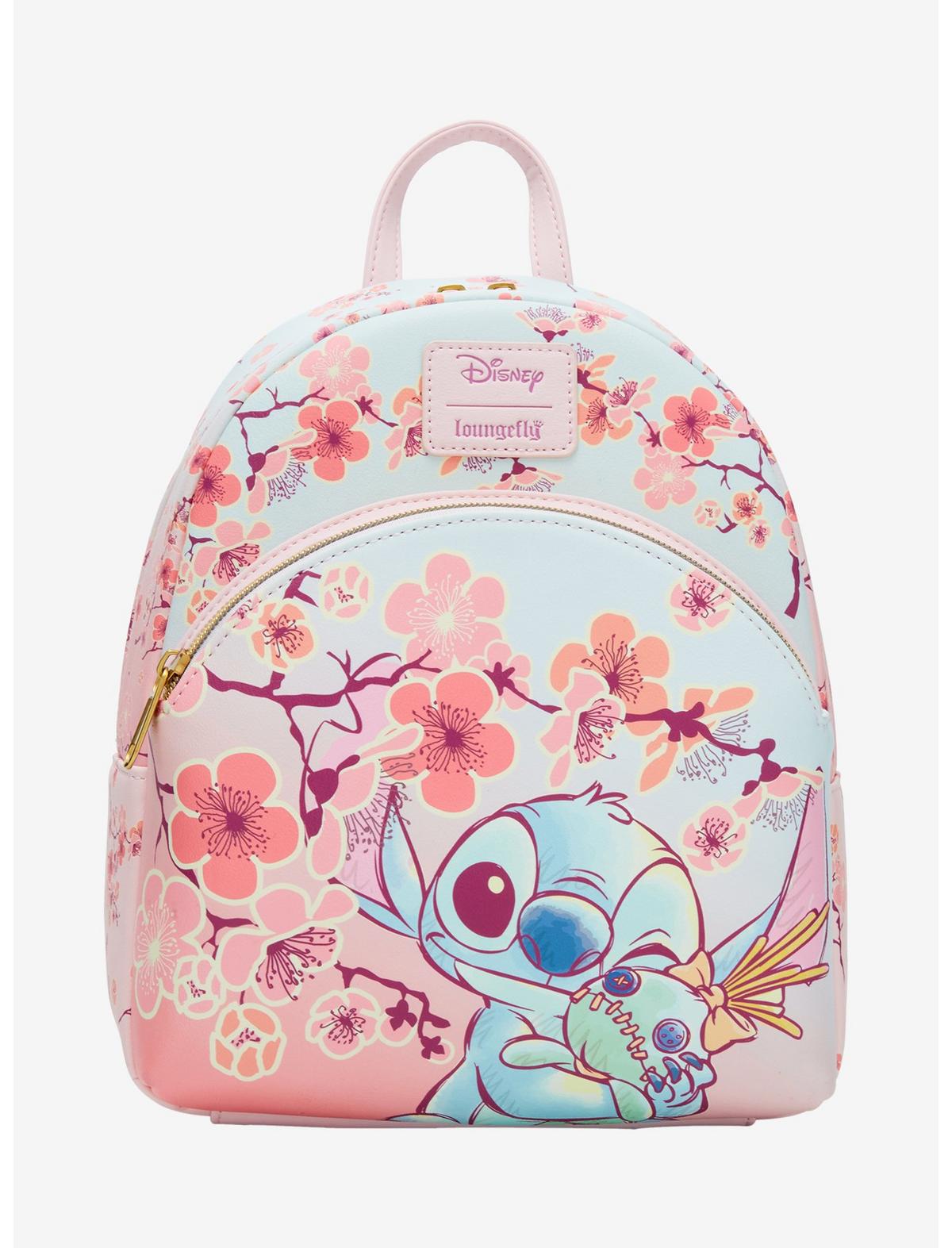 Loungefly Disney Stitch & Scrump Cherry Blossoms Mini Backpack - US 0803