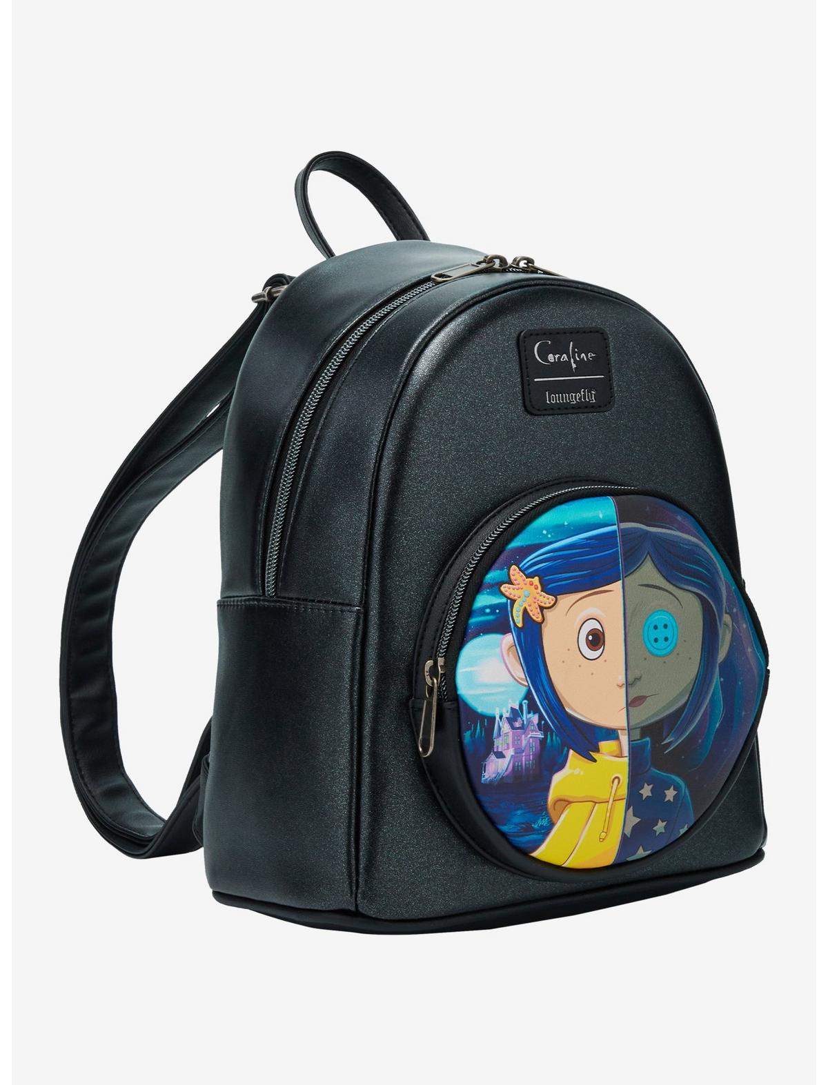 Loungefly Coraline Split Face Iridescent Mini Backpack - US 7790