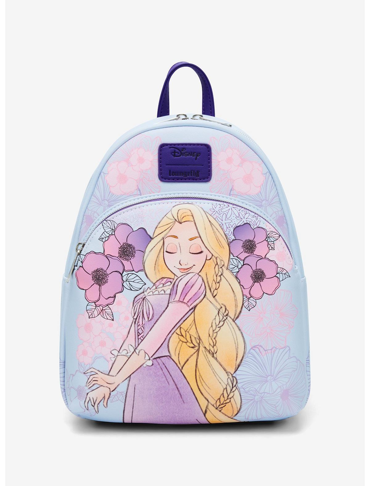 Loungefly Disney Tangled Rapunzel Pastel Flowers Mini Backpack - US 4615