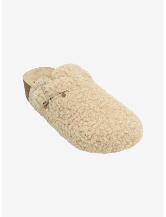 Dirty Laundry Cream Sherpa Clogs - US 3379