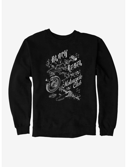 Black Rebel Motorcycle Club Moto Est 1998 Sweatshirt - US 9053